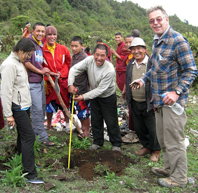 Reforestation Work with the Monks